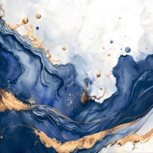 24" × 24" Porcelain Glossy Tiles - Gold-11